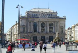 Montpellier, l'Opéra sur la place de la Comédie